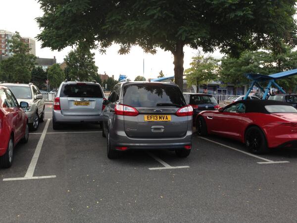 EF13 MVA displaying Selfish Parking