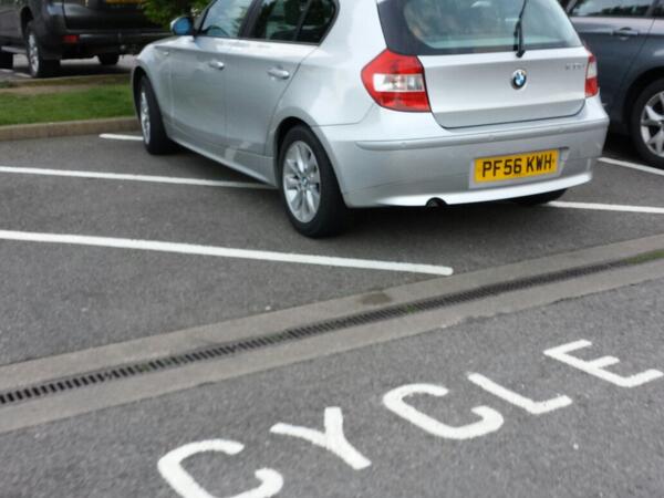 PF56KWH displaying Inconsiderate Parking