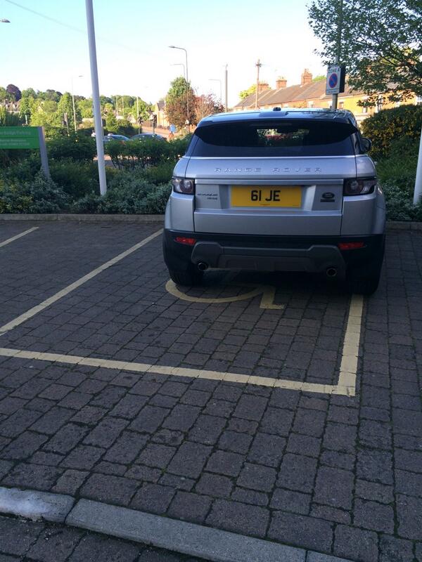 61 JE displaying Inconsiderate Parking