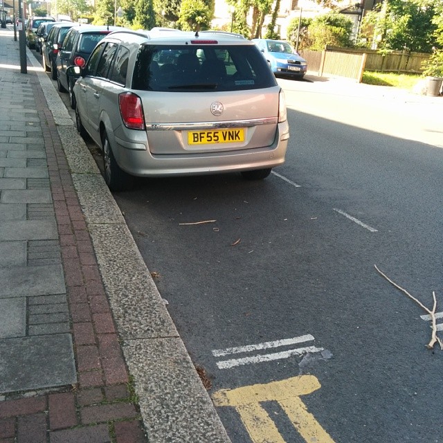 BF55 VNK is an Inconsiderate Parker
