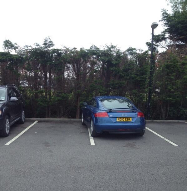 REG NOT ADDED is an Inconsiderate Parker