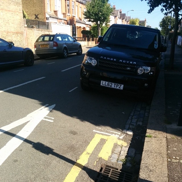 LL62 TPZ displaying Inconsiderate Parking