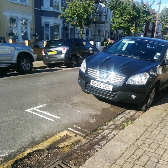 DE59 EBC displaying Selfish Parking