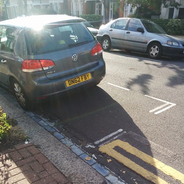 DN62 FBY displaying Inconsiderate Parking