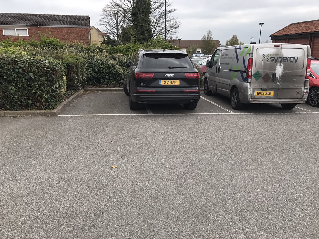 X7 HAF displaying Selfish Parking