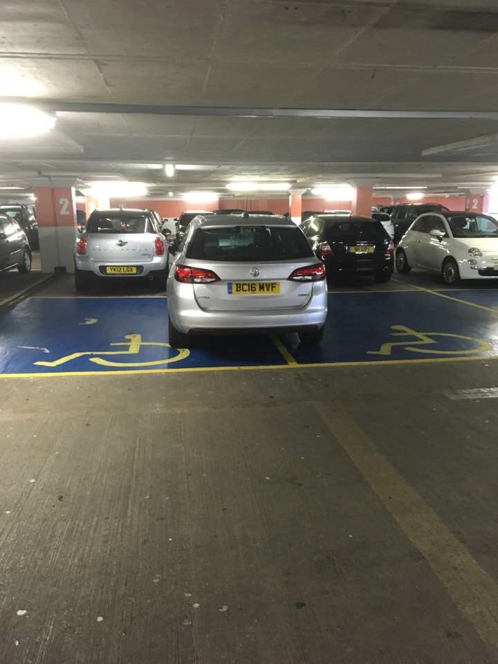 BC16 MVF displaying Selfish Parking
