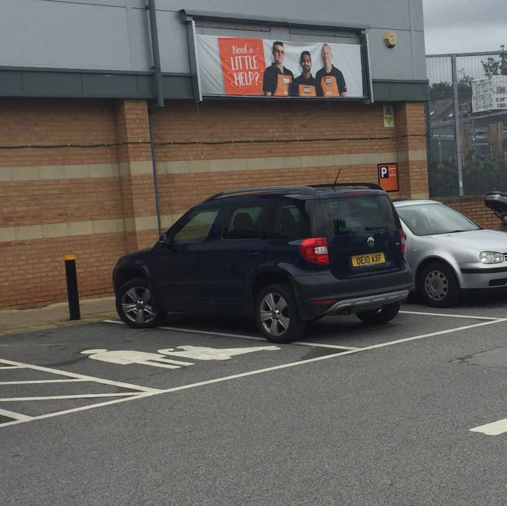 OE10 AXF displaying Selfish Parking