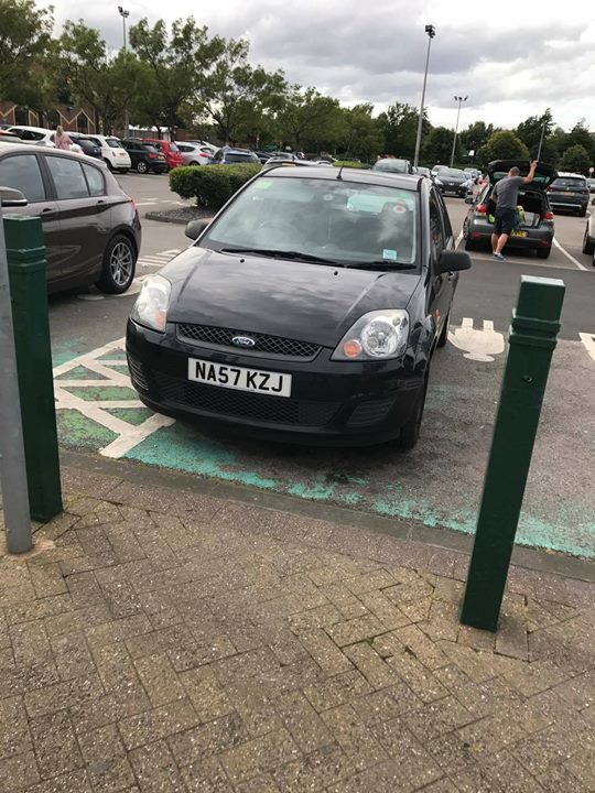 NA57 KZJ displaying Selfish Parking