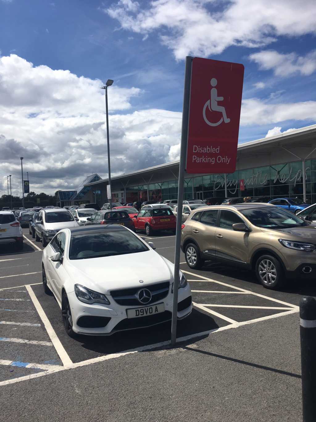 REG NOT ADDED displaying Selfish Parking