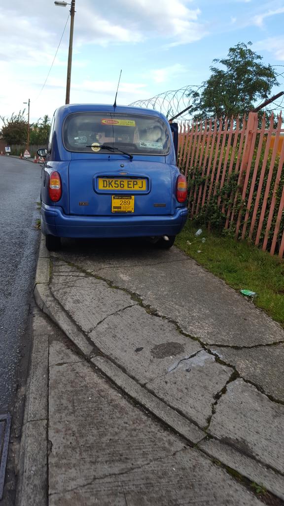 DK56 EPJ displaying Inconsiderate Parking