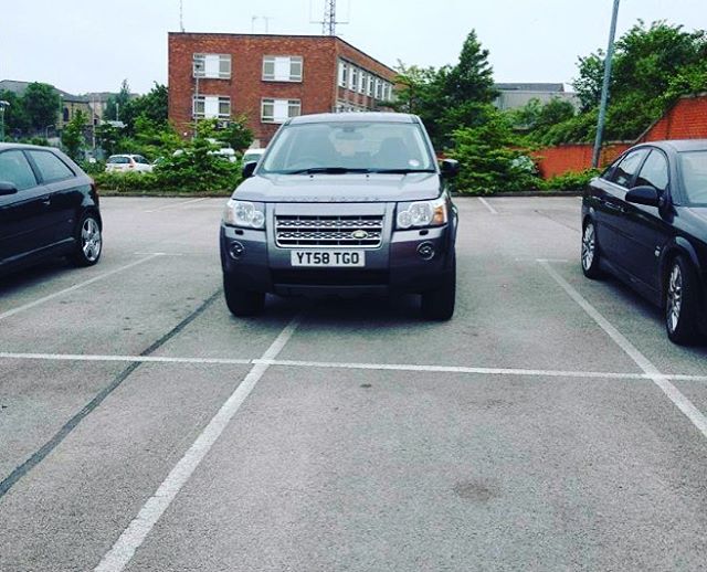 YT58 TGO displaying Inconsiderate Parking