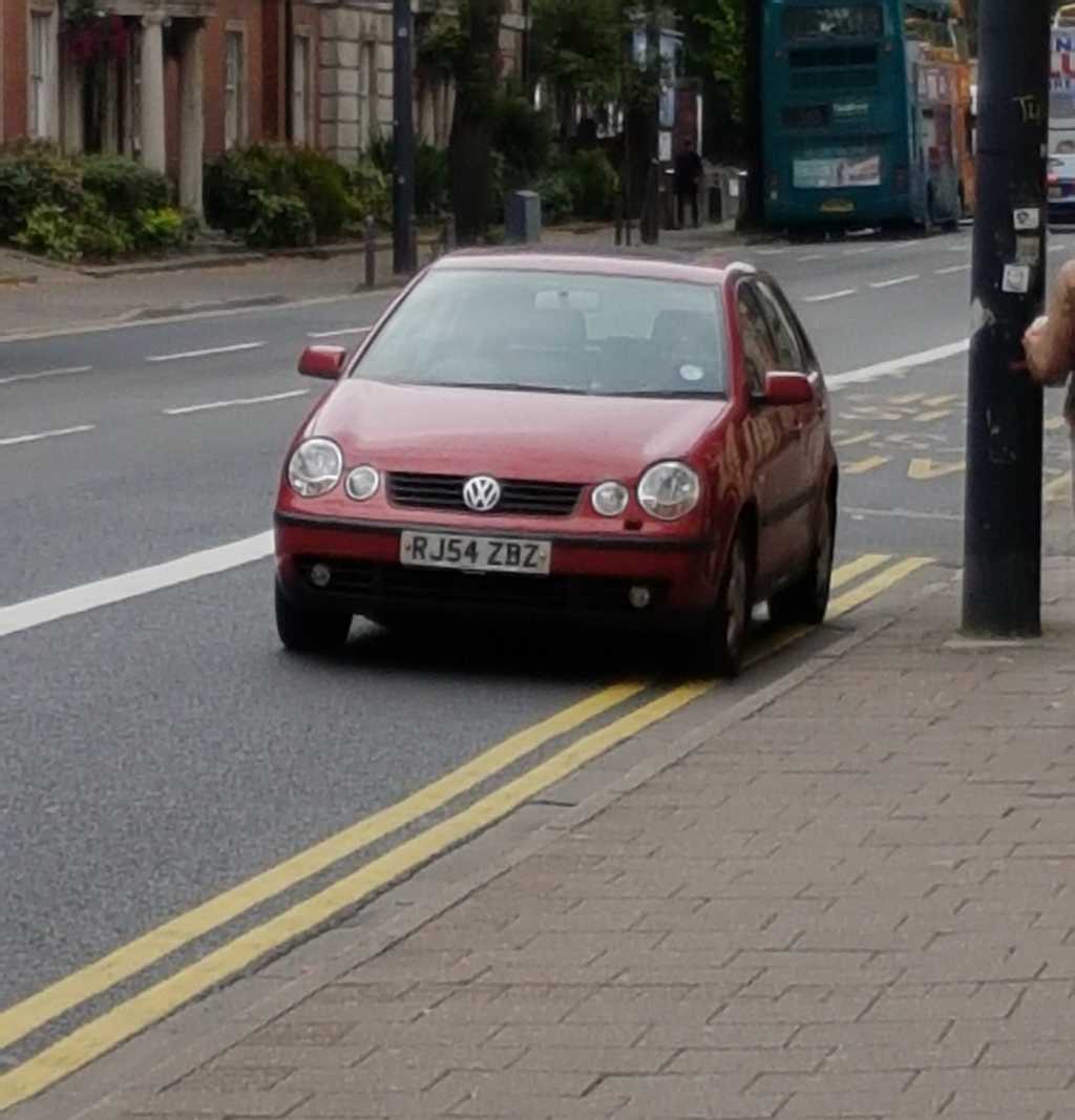 RJ54 ZBZ displaying Selfish Parking
