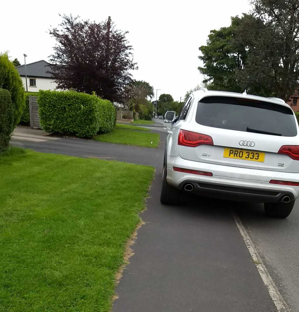 PRO 333 Y displaying Inconsiderate Parking