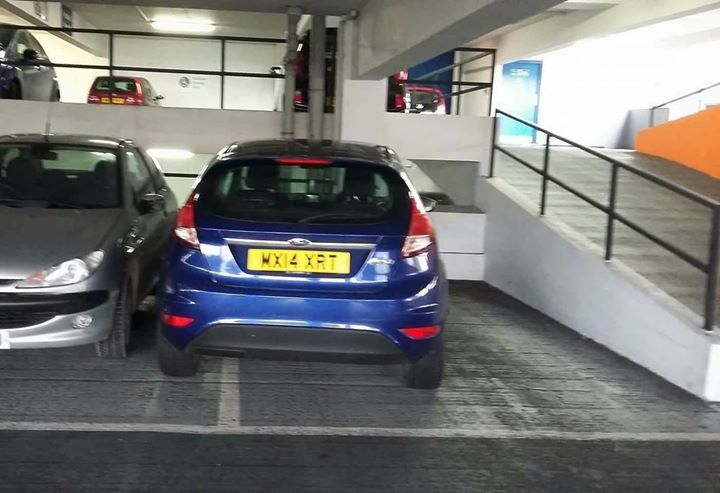 WX14 XRT displaying Inconsiderate Parking