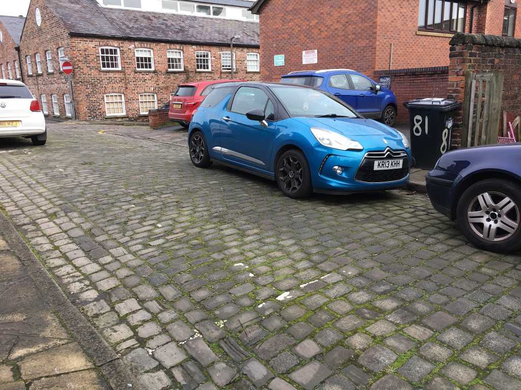 KR13 KHH displaying Inconsiderate Parking
