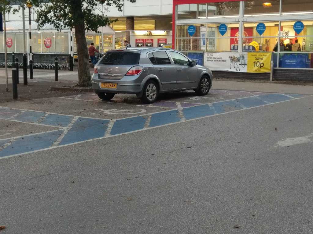 YF55 ADX displaying Selfish Parking