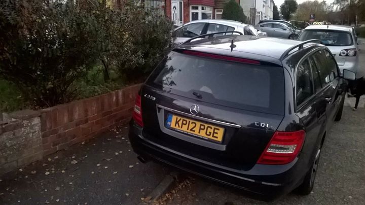 KP12 PGE displaying Inconsiderate Parking