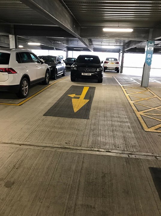 RV17 GKU displaying Selfish Parking