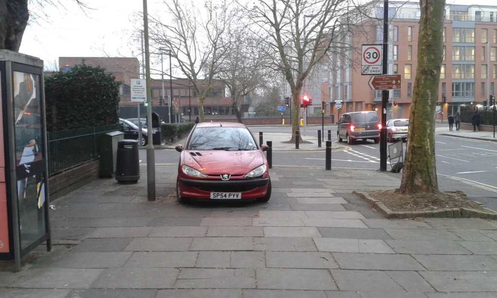 SP54 PYV displaying Inconsiderate Parking