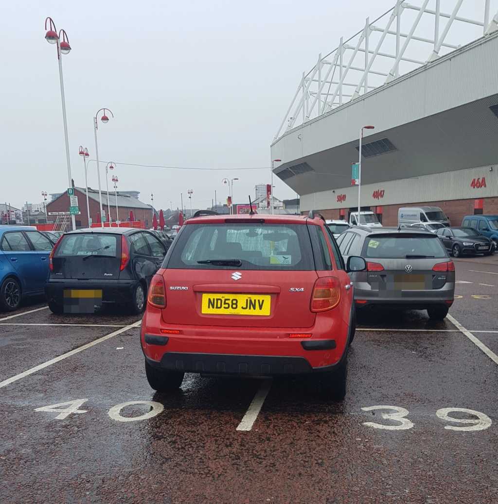 ND58 JNV is an Inconsiderate Parker