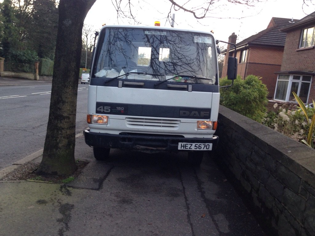 REG NOT ADDED is an Inconsiderate Parker