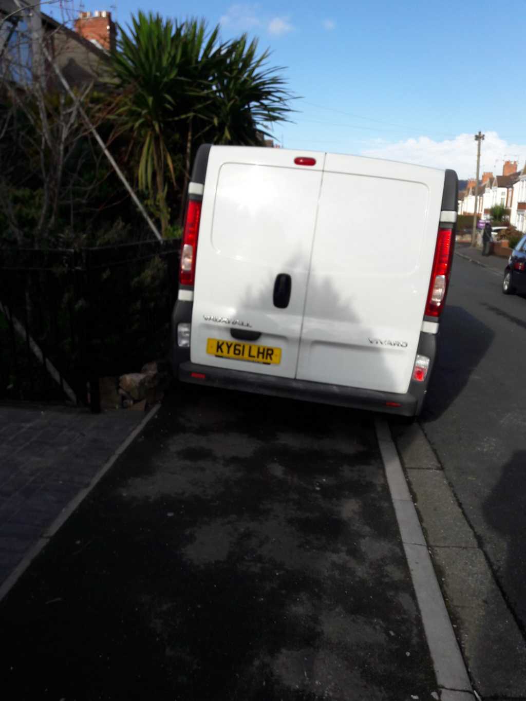 KY61 LHR  displaying Inconsiderate Parking
