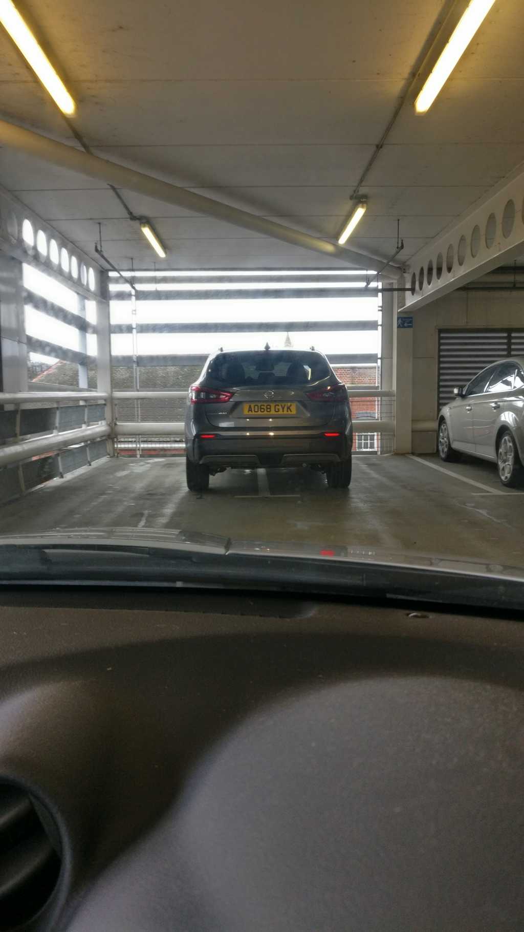 WHEN A CAR PARK IS LISTED FULL AND YOU TAKE TWO SPACES displaying Inconsiderate Parking