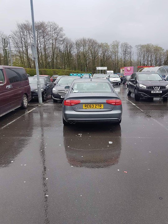 RE63 ZTR displaying Inconsiderate Parking