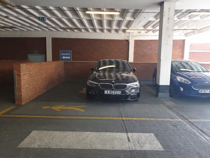 A B03SSS displaying Inconsiderate Parking