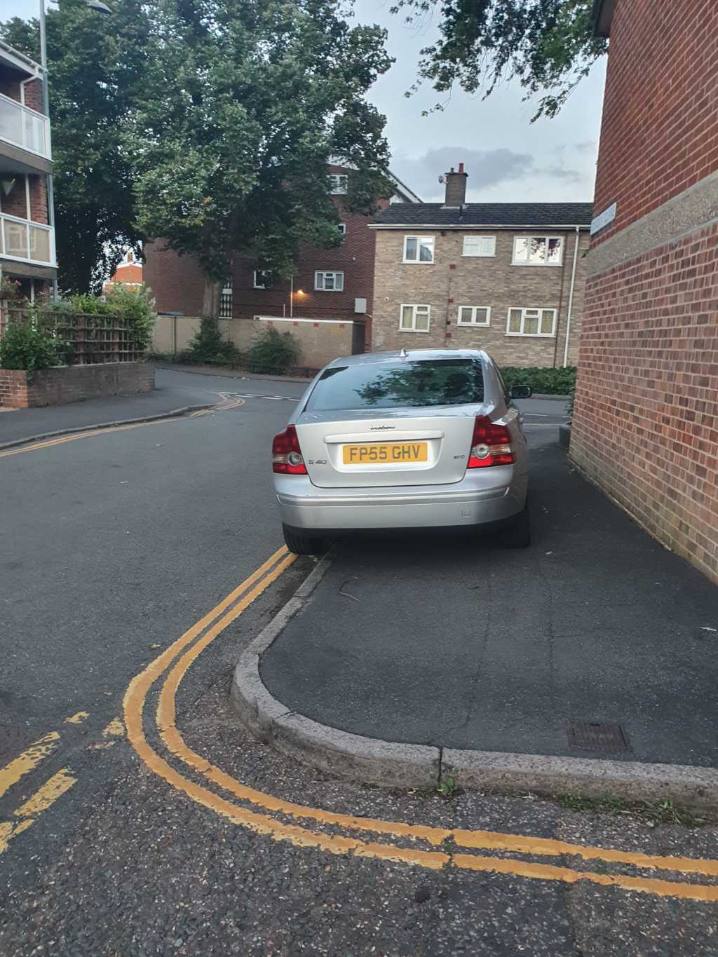 FP55 GHV displaying Inconsiderate Parking