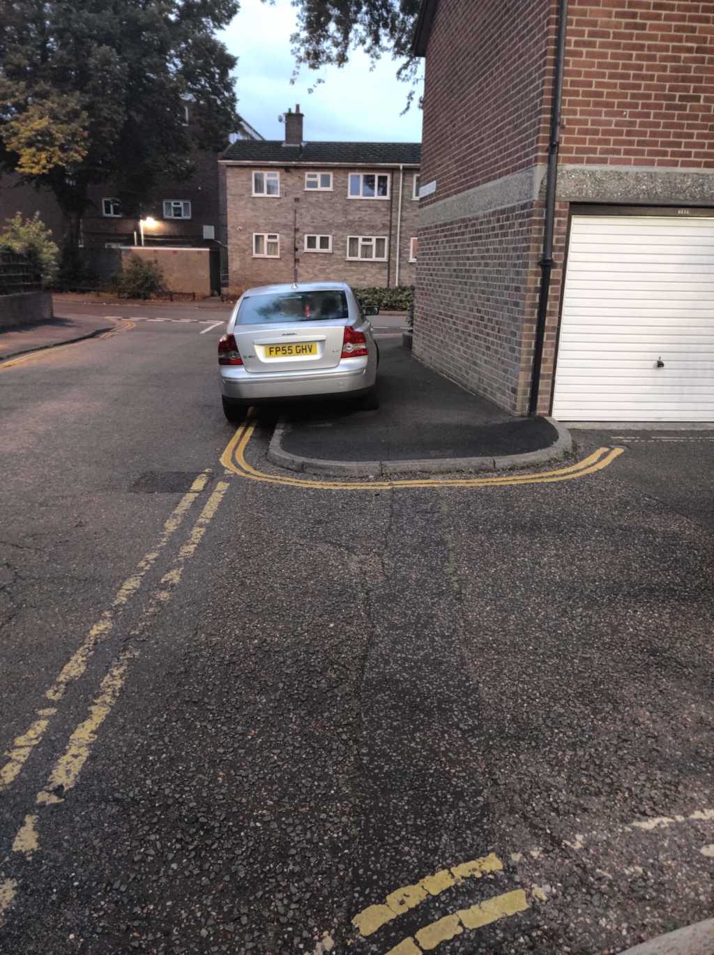 FP55 GHV displaying Inconsiderate Parking