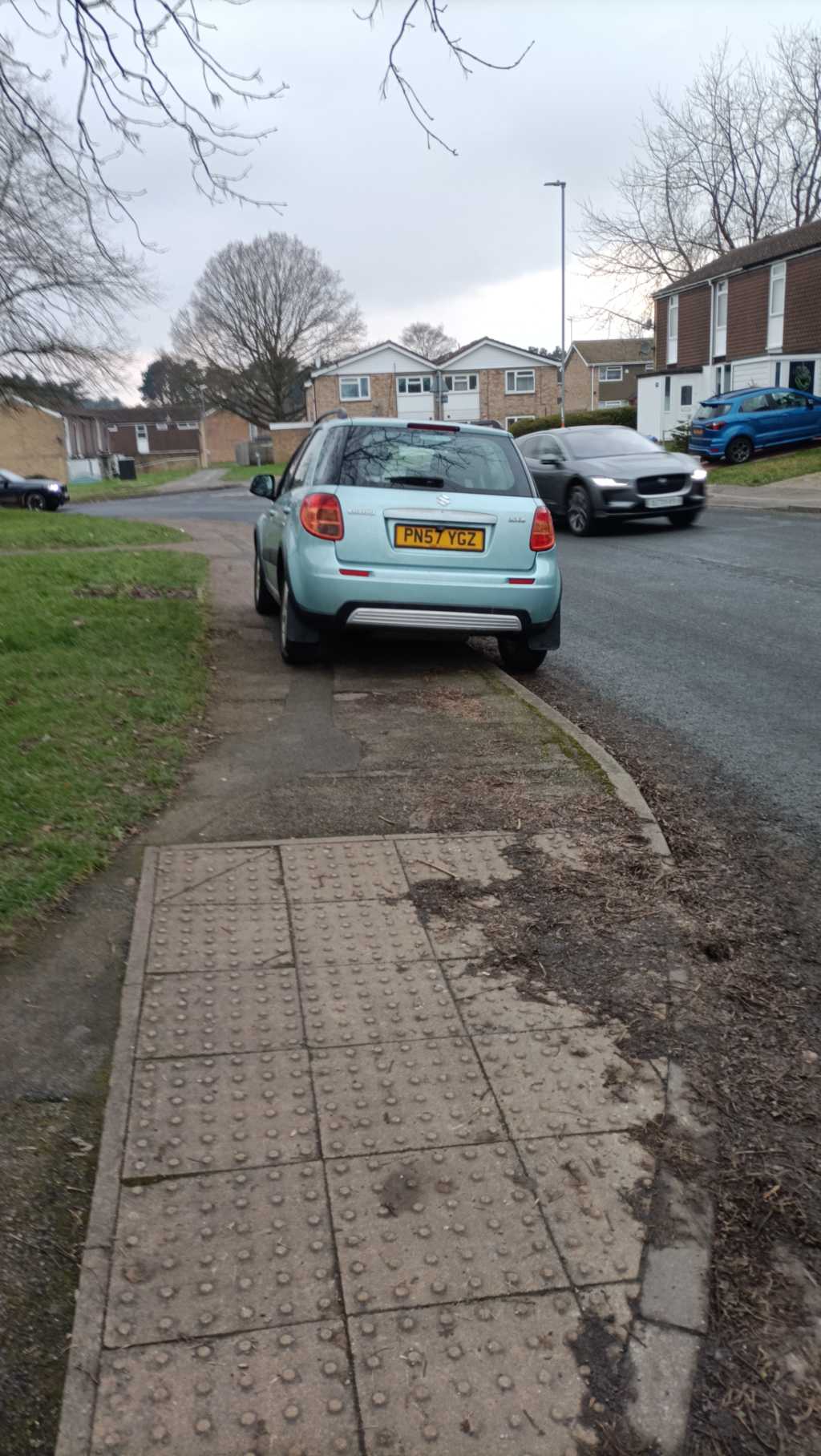 PN57 YGZ displaying Inconsiderate Parking